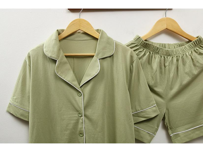 Комплект детской хлопковой пижамы в корейском стиле для всей семьи - Версия с коротким рукавом для девочек и мальчиков