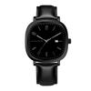 Black Leather Man Watch Fashionable Casual Business Style 3Bar Waterproof Watches Calendar Quartz Movement Sports Top Men Clock