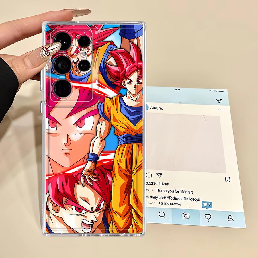 Чехол для Samsung Galaxy S24 S26 S21 Note 20 Ultra 10 S23 Ultra S22 FE S20 Plus S25 Edge Чехол для телефона D-Dragons Ball Аниме
