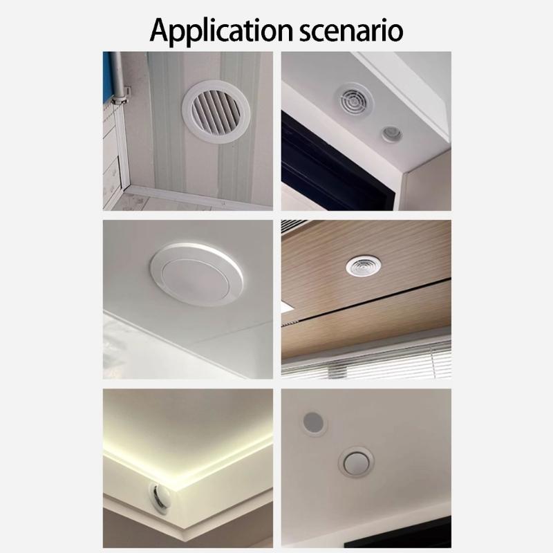 Circular Air Outlet Cover For Exhaust System 100mm Size acrylonitrile Adjustable And Flexible