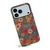 Для iPhone 17 Pro Max Роскошный Цветочный Рисунок Кожаный Задний Чехол-Бампер для iPhone 17 17Air 17 Pro Max Ударопрочный Coque