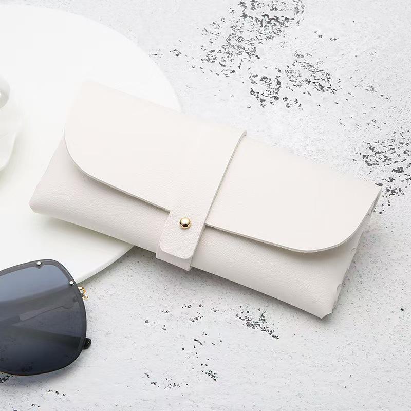 Portable Leather Sunglasses Case - Trendy Soft Eyewear Packaging Box In Stock