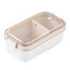Removable Divider Lunch Storage Container ABS Airtight Kitchen Organizer  For Picnics