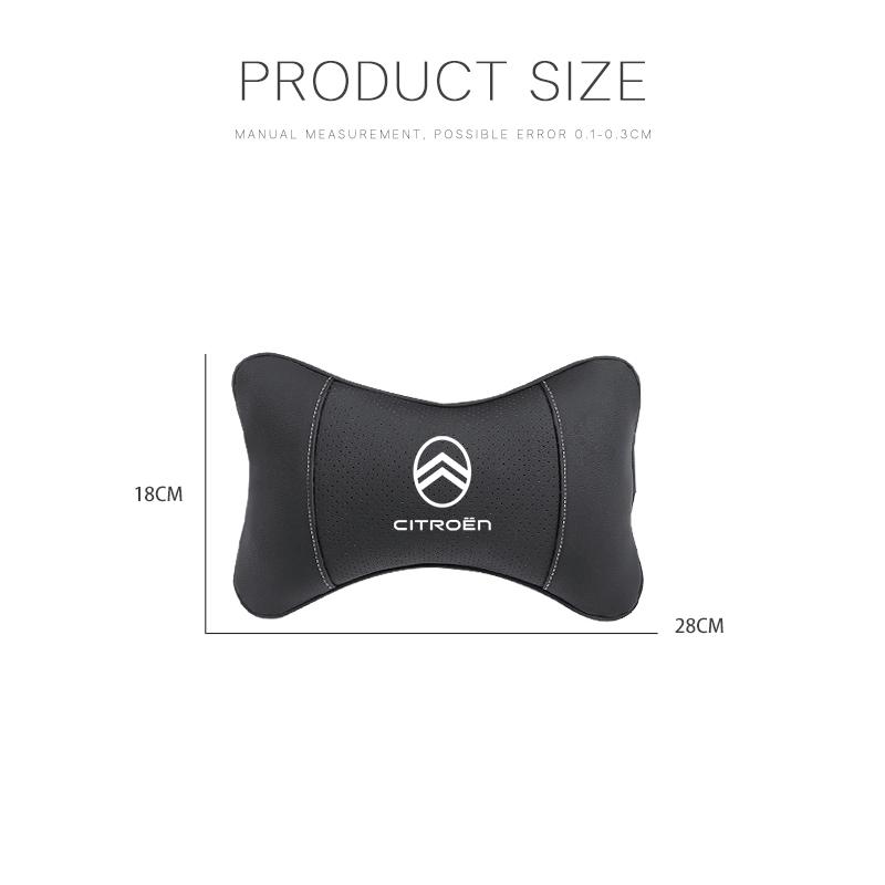 YJTHM1 1Pcs Car Seat Headrest Neck Support Pillow Soft Pad For Citroen C4 C3 C5 C5X e-C4 X e-C3 C-Elysee Berlingo C1 C6 C2 C-Crosser
