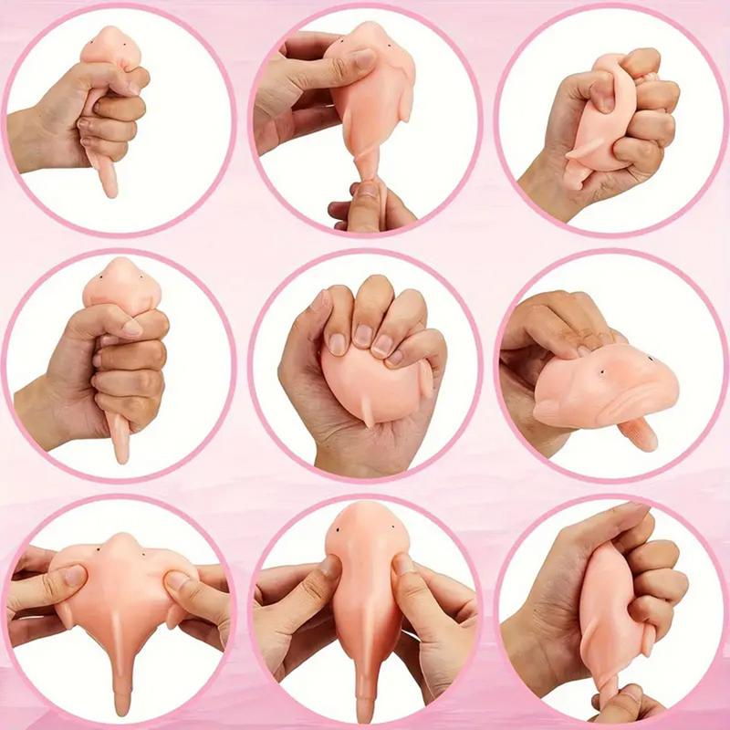 Игрушки-мялки Рыба-капля Игрушка для снятия стресса Щипание Медленно восстанавливающийся мяч Релаксатор Портативная сенсорная игра с животными Игрушки для дома и офиса