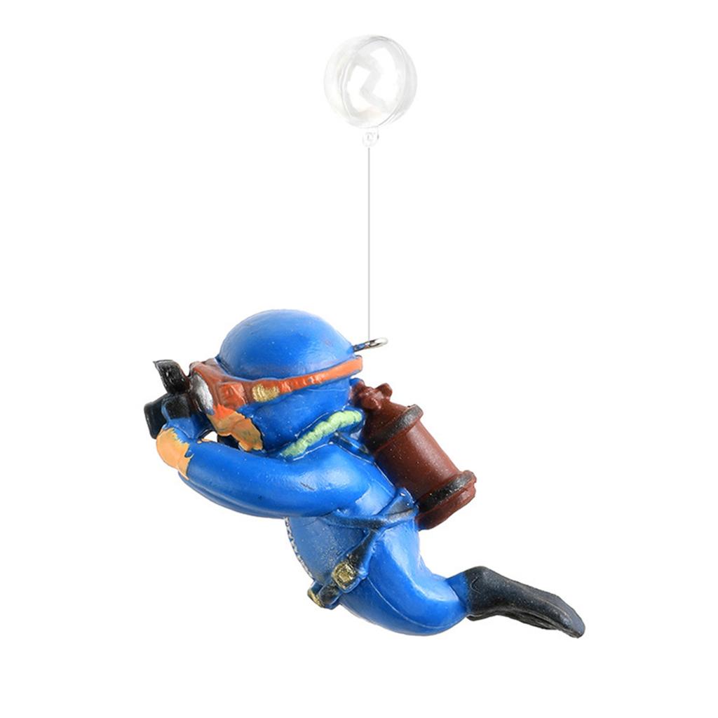 Аквариум Настольный Маленький Аквариум Украшения Орнамент Водолаз Плавающий Креативный ПВХ Кукла