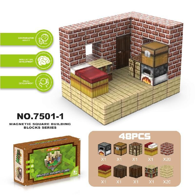 Source Factory 60 Models My Magnetic World Magnetic Block Theme Set Diy Build Magnetic Building Block Toys