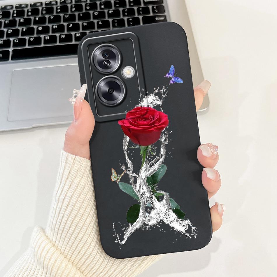 Для OPPO A79 5G Красивый Чехол для Телефона с Рисунком Розы и Бантом Для Oppo A79 5G CPH2553 CPH2557 Ударопрочные Мягкие Силиконовые Чехлы