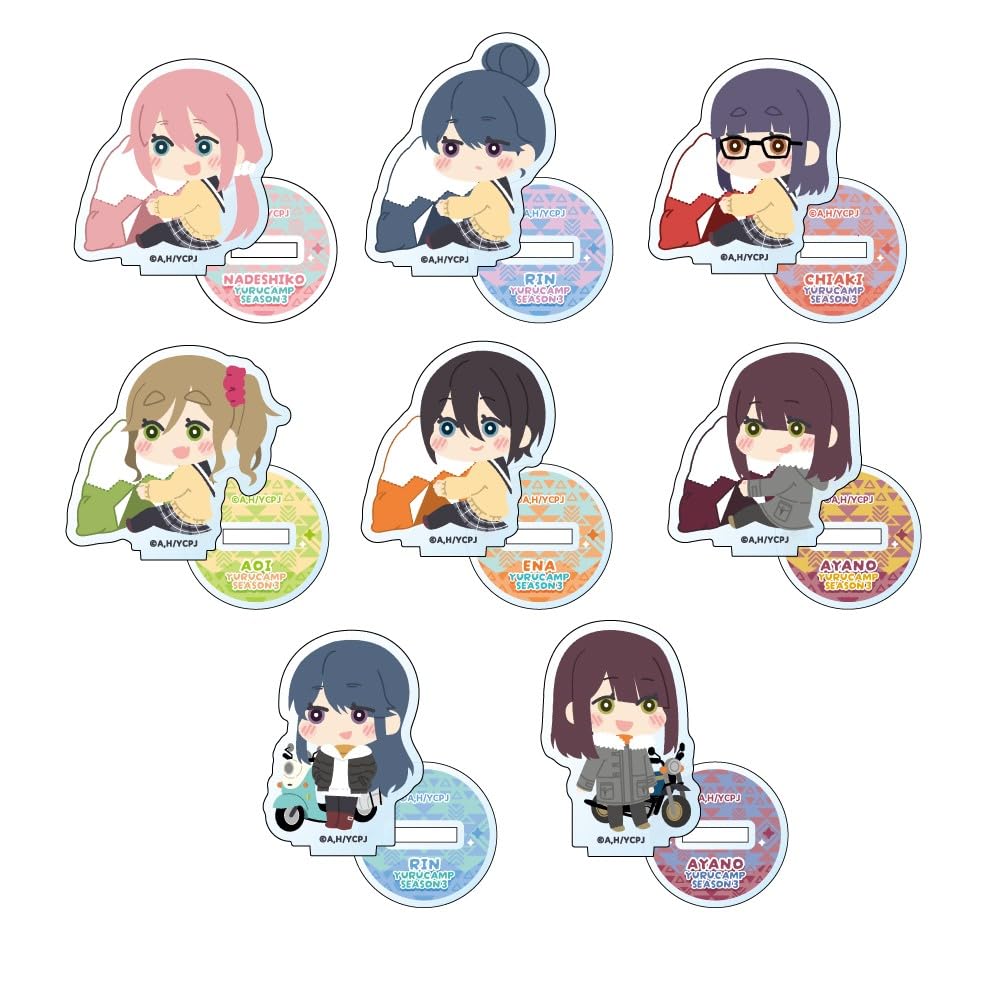 Xebec Yuru СЕЗОН3 Пушистый Мини Акриловый Стенд 1 КОРОБКА Ш41 х В45мм Акриловый Кемпинг Прибл.