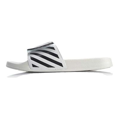 Disney X Li Ning Trendy Silent Anti-Wear Slide Sandals Men Shoes White AGAQ023-5