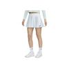 SS24 Dri-FIT Color Block Brand Print Logo Quick-Dry Comfortable Mid-Rise Pleated Casual Skirt Women Skirts White FD6537-100