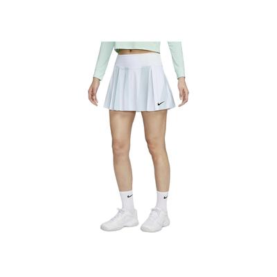 SS24 Dri-FIT Color Block Brand Print Logo Быстросохнущая удобная повседневная юбка средней посадки со складками Женские юбки белого цвета FD6537-100