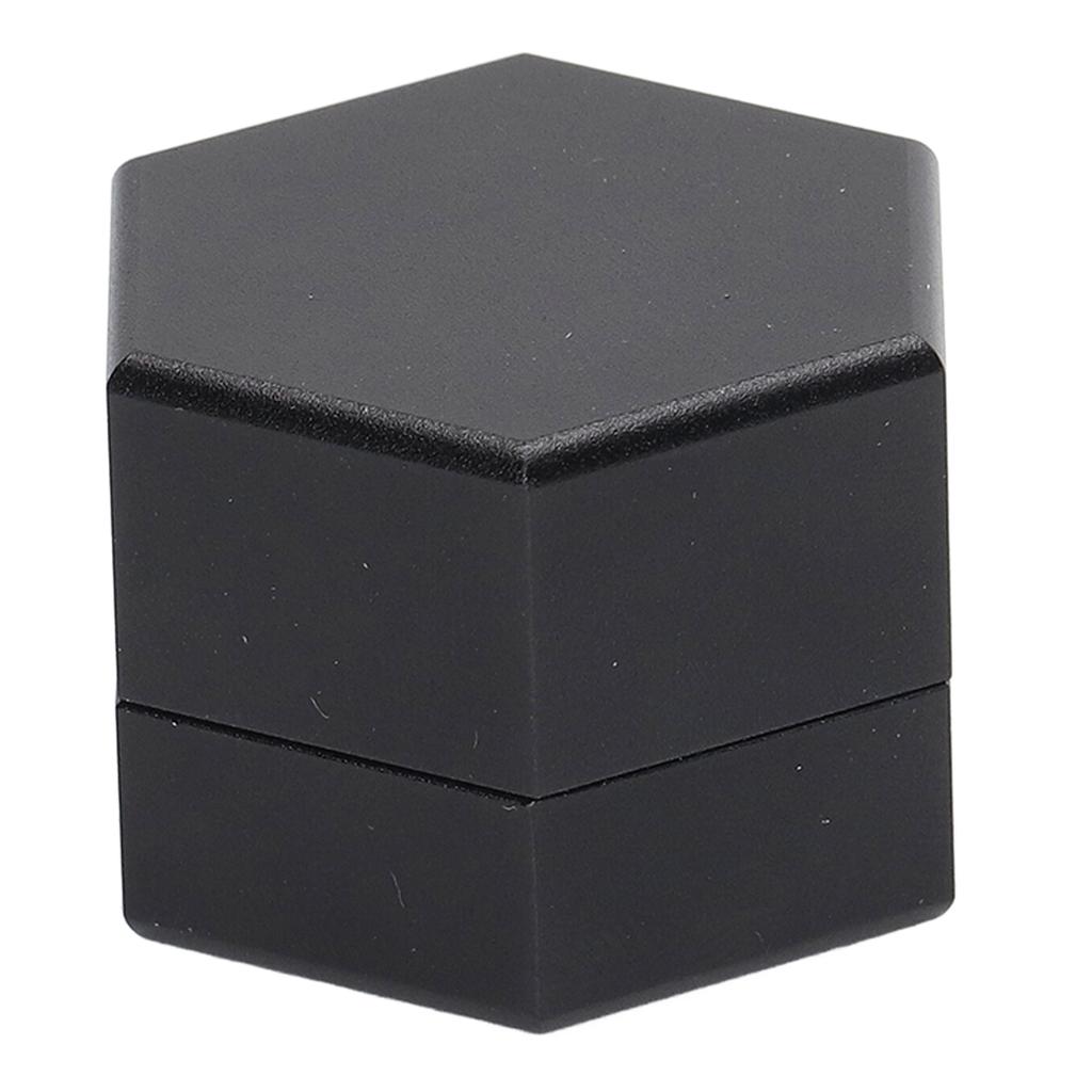 Mini Portable Billiard Chalk Case Hexagonal Pool Cue Chalk Box Holder Billiard Accessories Black