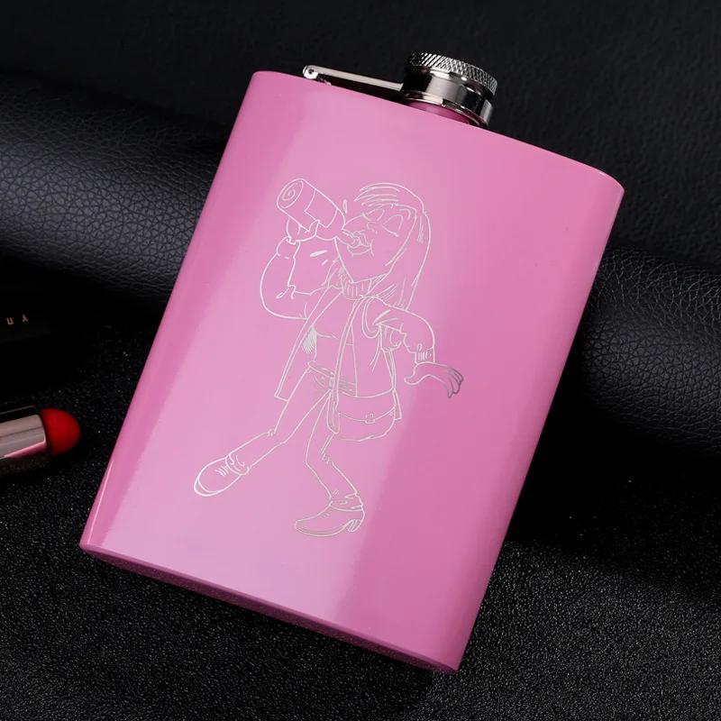 Hip Flask 8 Oz Stainless Steel Flask for Alcohol Pocket Bottle for Whiskey Liquor Wine Alcohol Whiskey Women Friend Gift