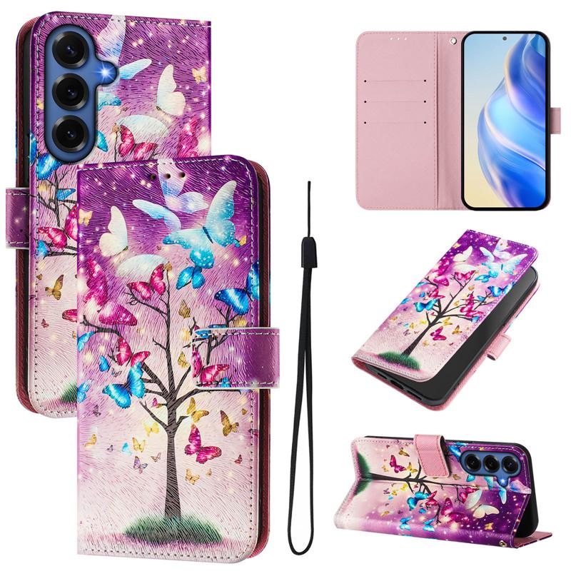 Кожаный чехол-книжка S26+ для Samsung Galaxy S26 Ultra S 26 Edge Pro Plus SM-S948B, кошелек, магнитный, с рисунком