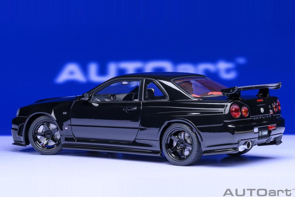 AUTOart Nismo R34 Black Pearl Finished Product 1/18 GT-R Z-tune