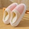 Double Embroidered Cotton Slippers Autumn and Winter Warm and Comfortable Lightweight Soft Cotton Slippers Corduroy Cotton Shoes