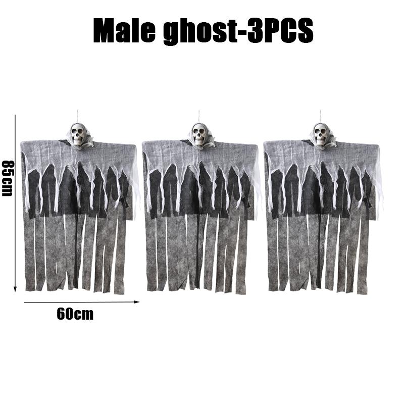 Halloween Hanging Ghost Skeletons Outdoor Decor Glow In the Dark Haunted House Props Scary Party Yard Decoration Supplies