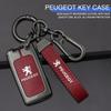 Zine Alloy Car Key Case Key Bag Shell Cover Protector Fob For Peugeot 107 307 308 407 607 3008 5008 Keychain Styling Accessories