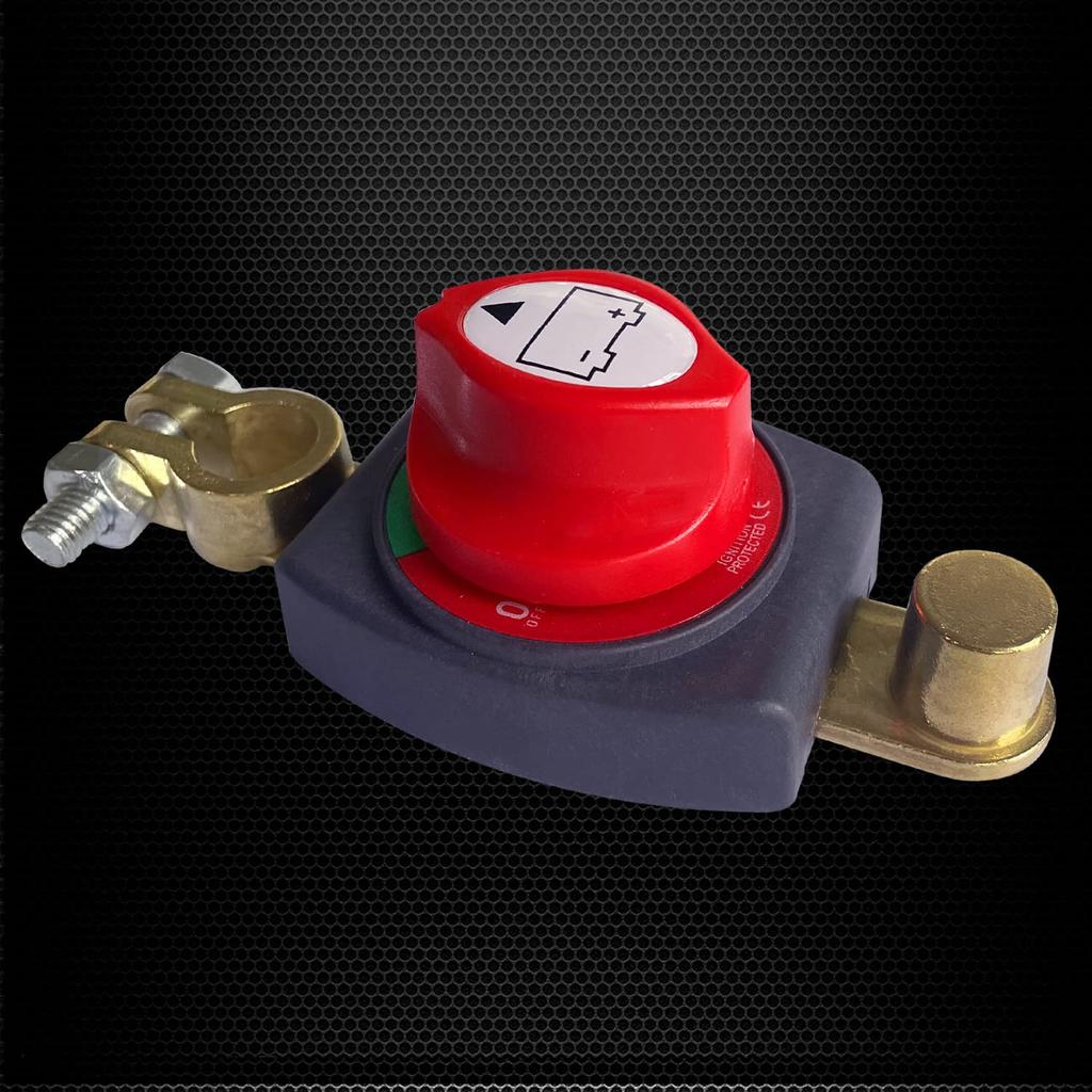 Ampper Выключатель аккумуляторной батареи на верхнем посте, главный выключатель отключения питания аккумуляторной батареи 12-48 В, разъединитель для транспортного средства, автофургона, лодки (Отрицательно, Вкл/Выкл)