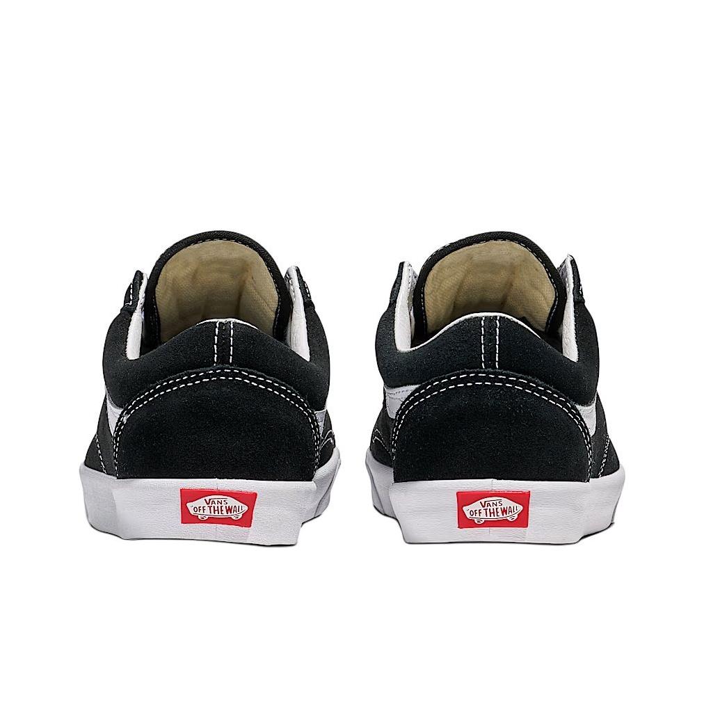 Vans Old Skool Low Pro Удобные Универсальные Тонкая Подошва Прочные Низкие Кеды для Скейтбординга Унисекс Кроссовки Черно-Белые VN000D0EMCG
