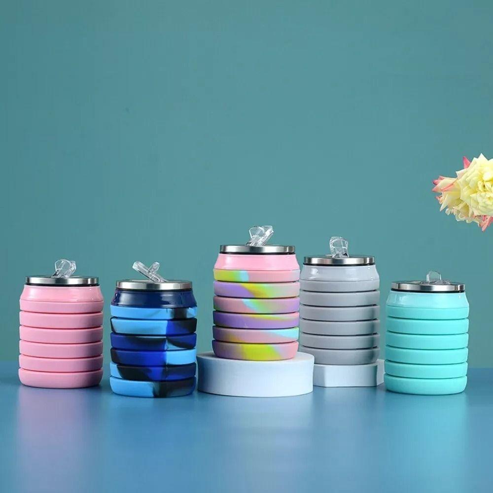 Silicone Collapsible Water Bottle Wear-resistant Sport Bottle New Folding Water Cup