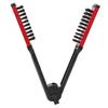 Heat Resistant Hair Straightener Brush Anti Static Double Sided Brush Straightening Comb  For Home