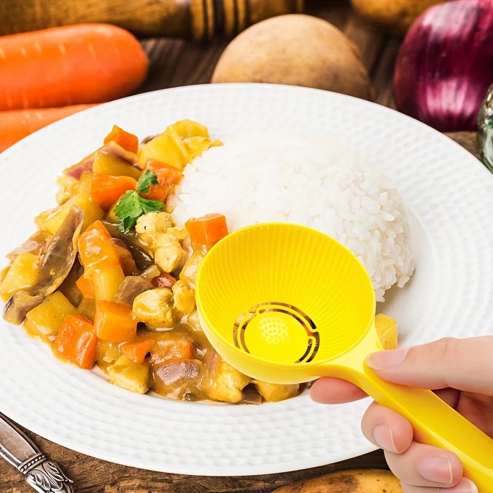 2pcs Rice Scoop Mold DIY Sushi Mold Rice Ball Plastic Cooker Kitchen Premium Spoon Congee Half Round Accessory Spoon