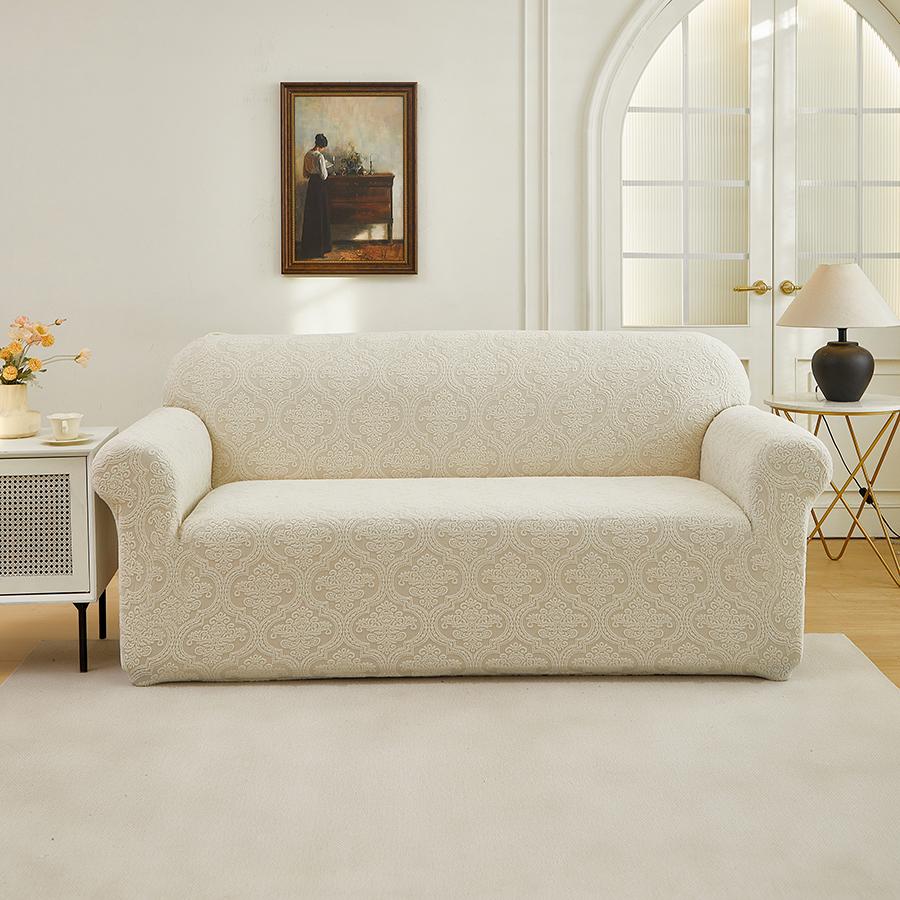 1Pcnew Pattern Jacquard Sofa Slipcover For Living Room Easy Install Universal Fit 1/2/3/4-Seater Couch Home Furniture Protection