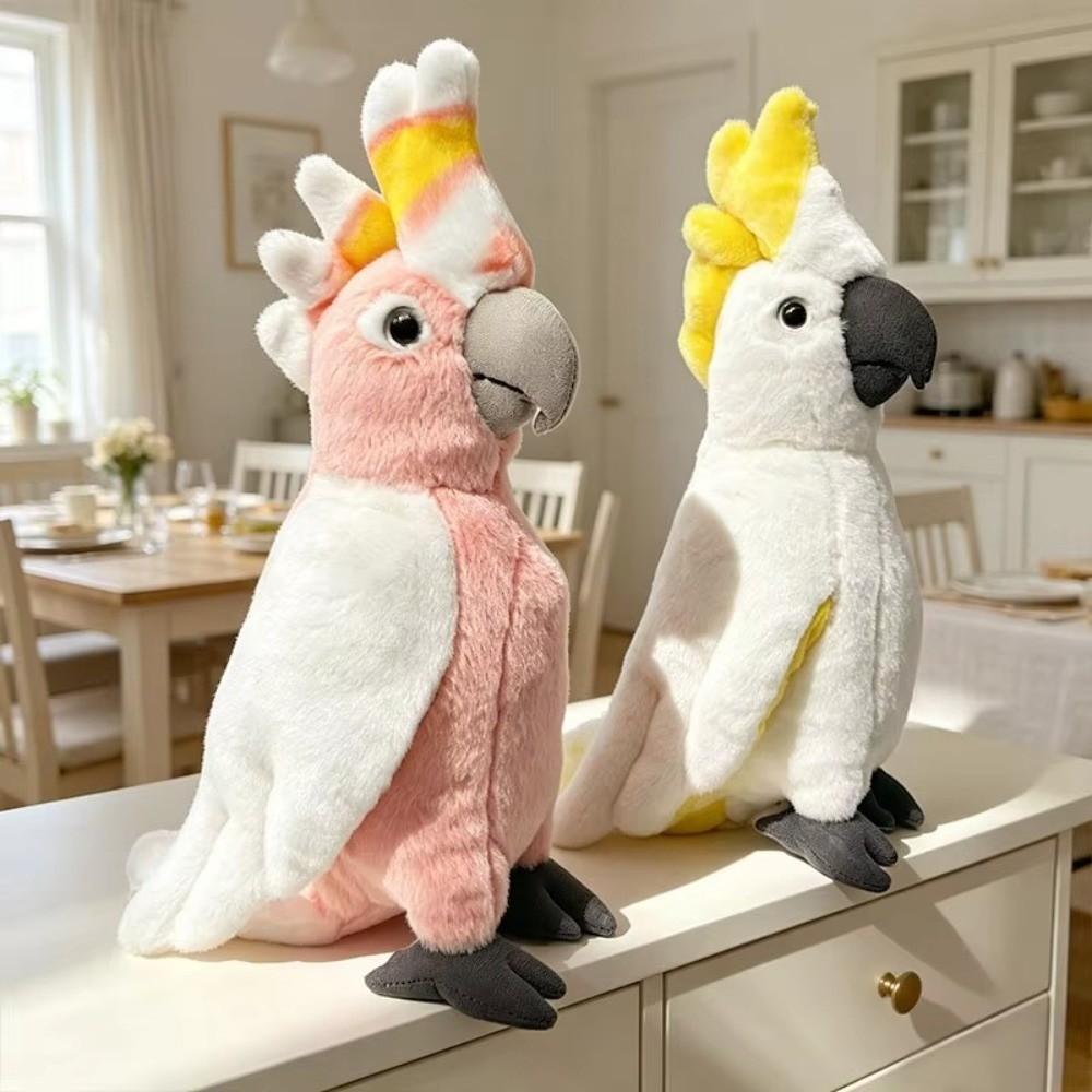 Vivid Lifelike Macaw Stuffed Animal Soft Parrot Stuffed Doll Parrot Plush Toy Home Decor