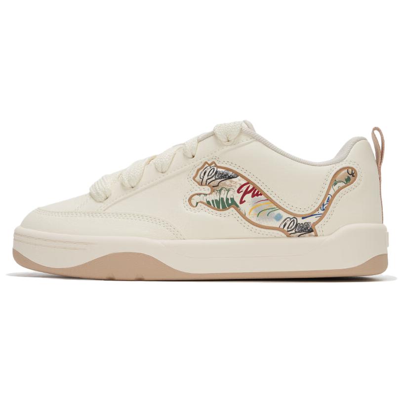 Puma Парк Стиль Жизни Искусственная Кожа Низкие Скейтборд Обувь Унисекс Бежевый 405257-01
