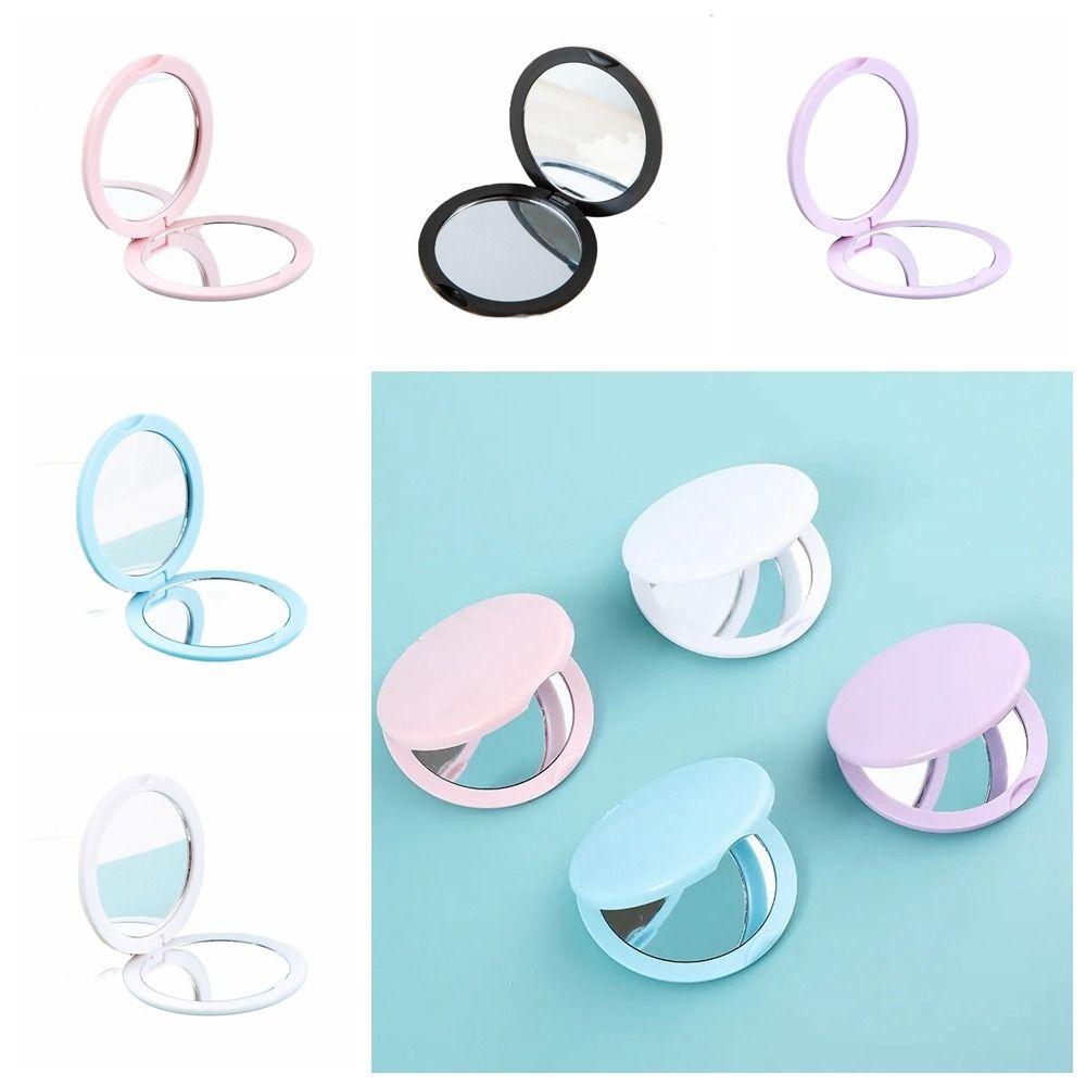 Маленькое откидное маленькое круглое зеркало Двустороннее круглое зеркало для макияжа Мини складное зеркало Домашний декор