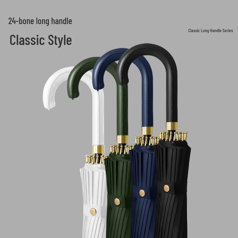 MAYDU 24-Rib Oversized Automatic Straight Umbrella