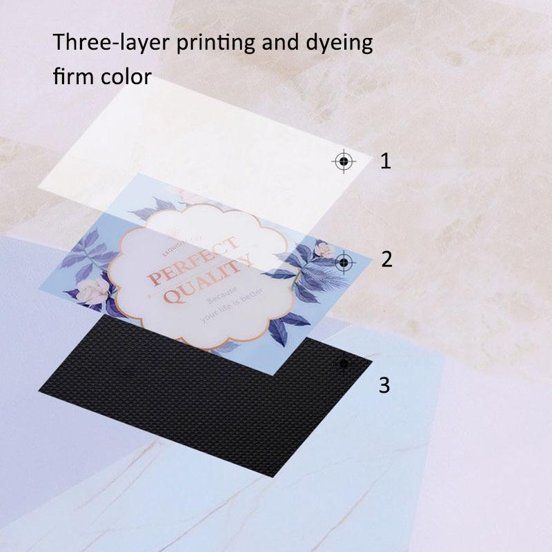 1pcs PVC Printed Table Cloth Waterproof Kitchen Oil-Proof Table Mat Oil-proof Anti-scalding Coffee Table Party Rectangular Table Cover