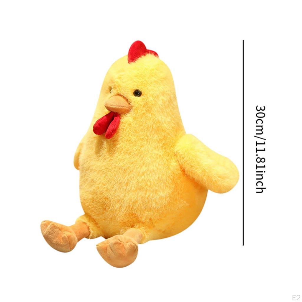 Игрушка-фигурка цыпленка, плюшевая кукла-животное, мягкая кукла-мультяшка