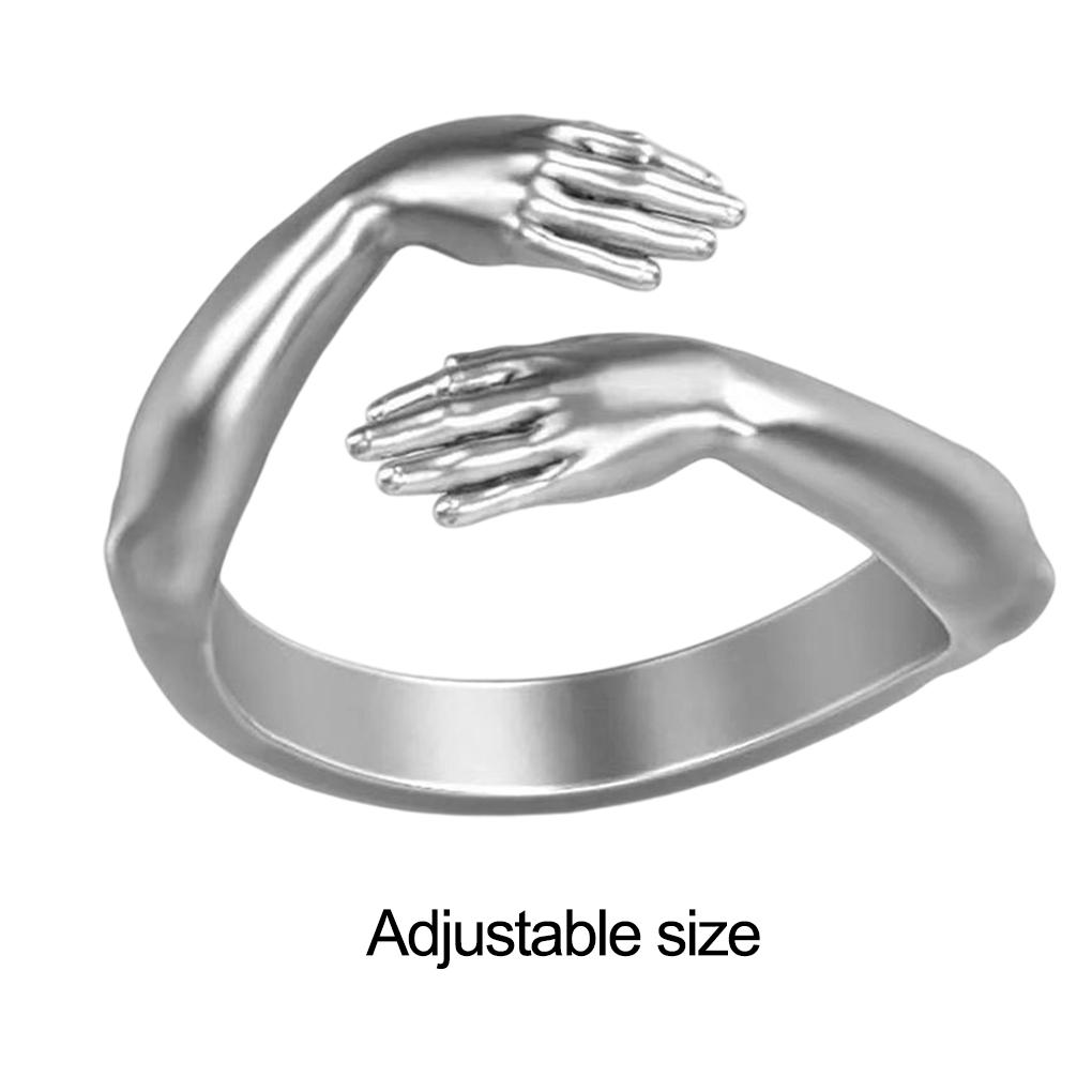 Винтажное открытое кольцо, регулируемое, помолвочное, свадебное, сувениры для вечеринки, парное, на фалангу, ручное украшение, персонализированные подарки, аксессуары