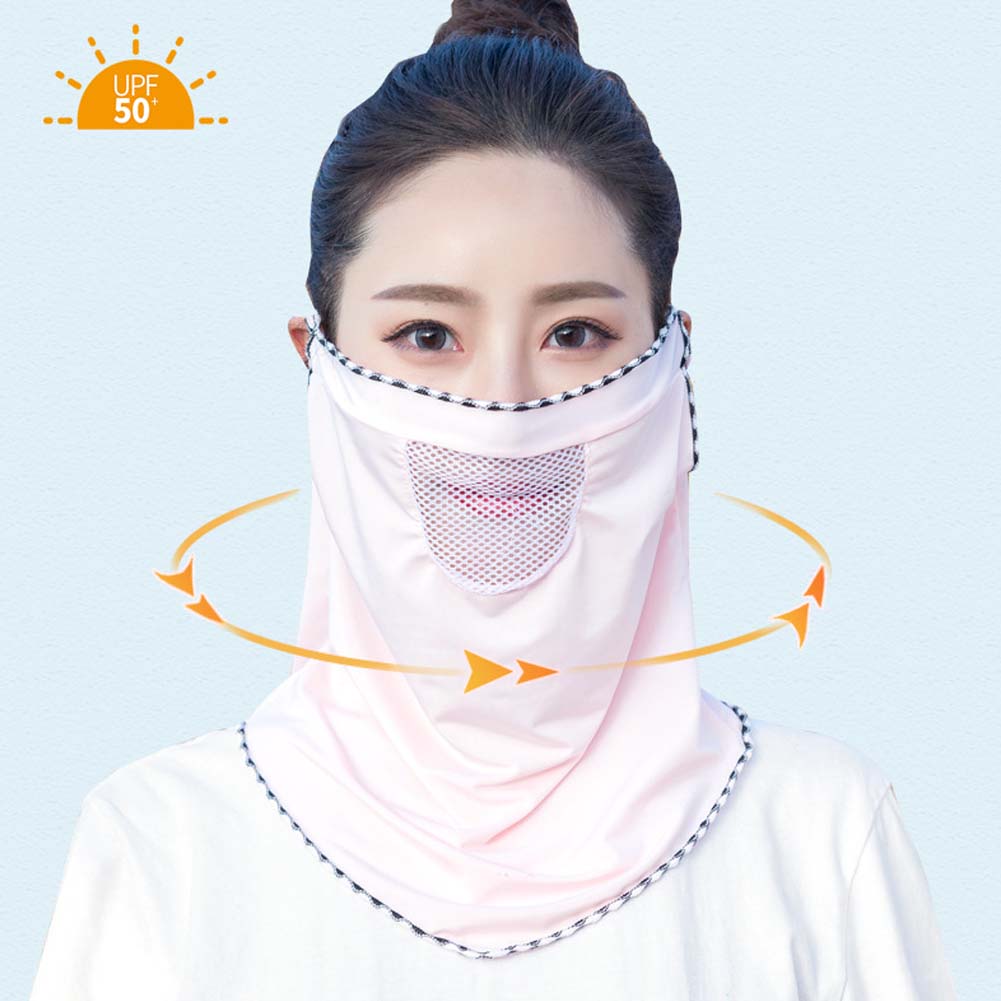 Outdoor Sun Protection Ice Silk Dew Nose Neck Protection Mouth Mask Neck Mask Face Cover Scarf