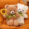 Cartoon Cute Rose Teddy Bear Doll Hug Bear Plush Toy Bear Doll Throw Pillow Children'S Birthday