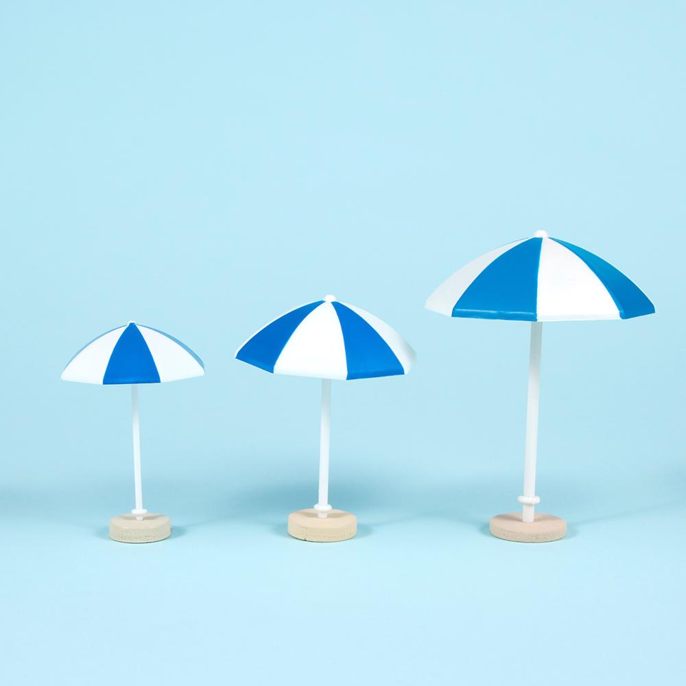 Miniature Beach Sun Umbrella Figurines DIY Crafts Fairy Garden Doll Accessories Micro Landscape Decoration Home Decor