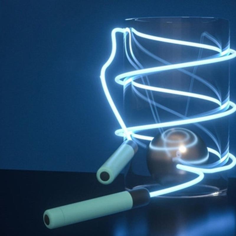 Portable Luminous Cool Skipping Rope Fluorescent Glare Rope Student Adult LED Fitness Skipping Rope Jump Rope Outdoor Sports Toys Home Fitness