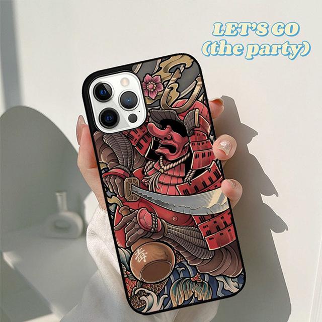 Японская маска демона Они Хання крутой чехол для телефона для iPhone 17 Air 16 16e 15 12 11 13 14 Pro Max Apple Plus Coque