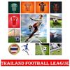 Thailand Football League Football SOCCER Club FC United TEAM JERSEY SHIRT Print Round Neck Unisex Men Women Quick Dry Breathable Short Sleeve Uniform