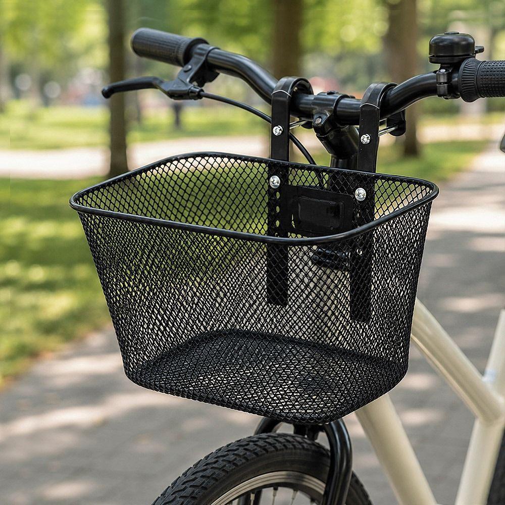 Easy To Install 12/14/16/18/20 inches Hanging Basket Black/Pink Bike Rear Mesh Basket