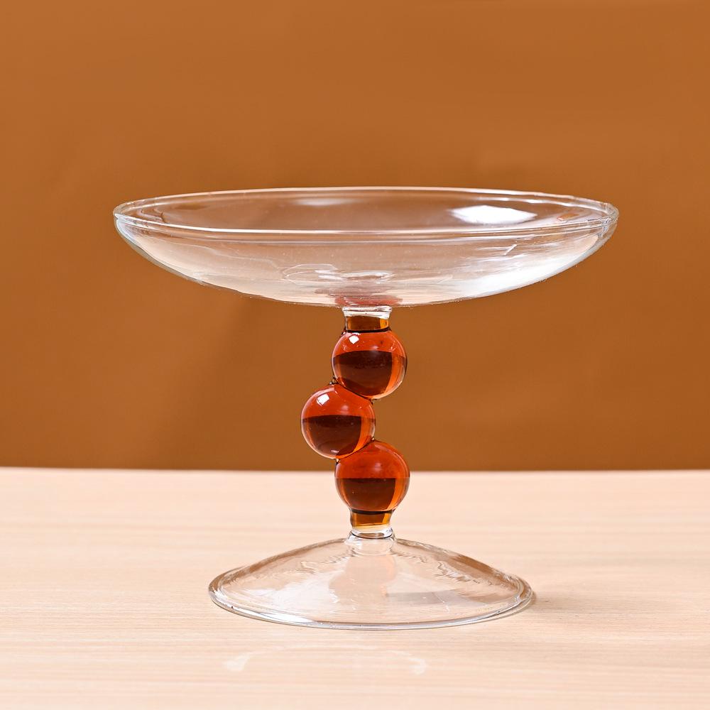 Европейская хрустальная стеклянная фруктовница - Декоративный современный центральный элемент и конфетница