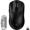 MAMBASNAKE M3 Gaming Wireless Mouse with Original PAW3395PRO FSWQ Life 65 Hours of Continuous Symmetrical Compatible with for FPS Gaming Direct Black