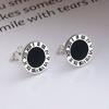 High-quality 925 Silver Earrings Black Moon Roma E023 Sterling Silver Earrings (Wfgjeqf)