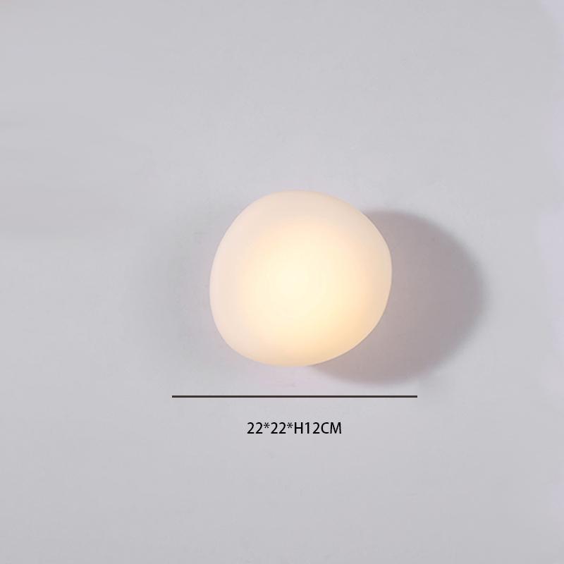 Скандинавская творческая личность ваби-саби небольшой настенный светильник в виде гальки простой кабинет гостиная настенный светильник для моделирования спальни кровать