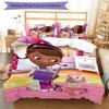3pcs Doc McStuffins Pattern Bedding Set Duvet Cover Set Includes Duvet Cover &pillowcases,perfect All Season Bedroom Decoration&gift