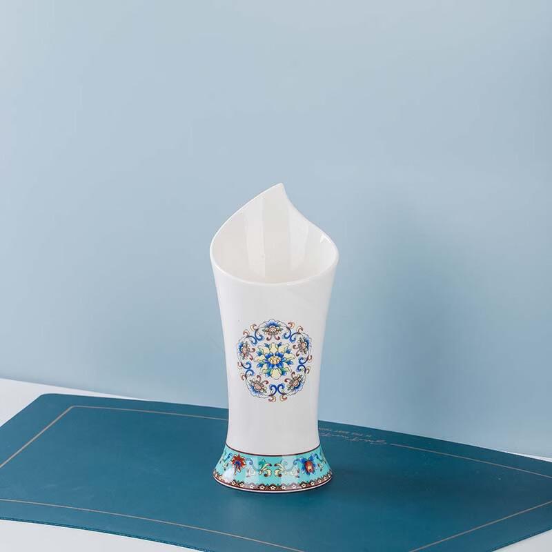 Gold Inlaid Jade Ceramic Chopsticks Set