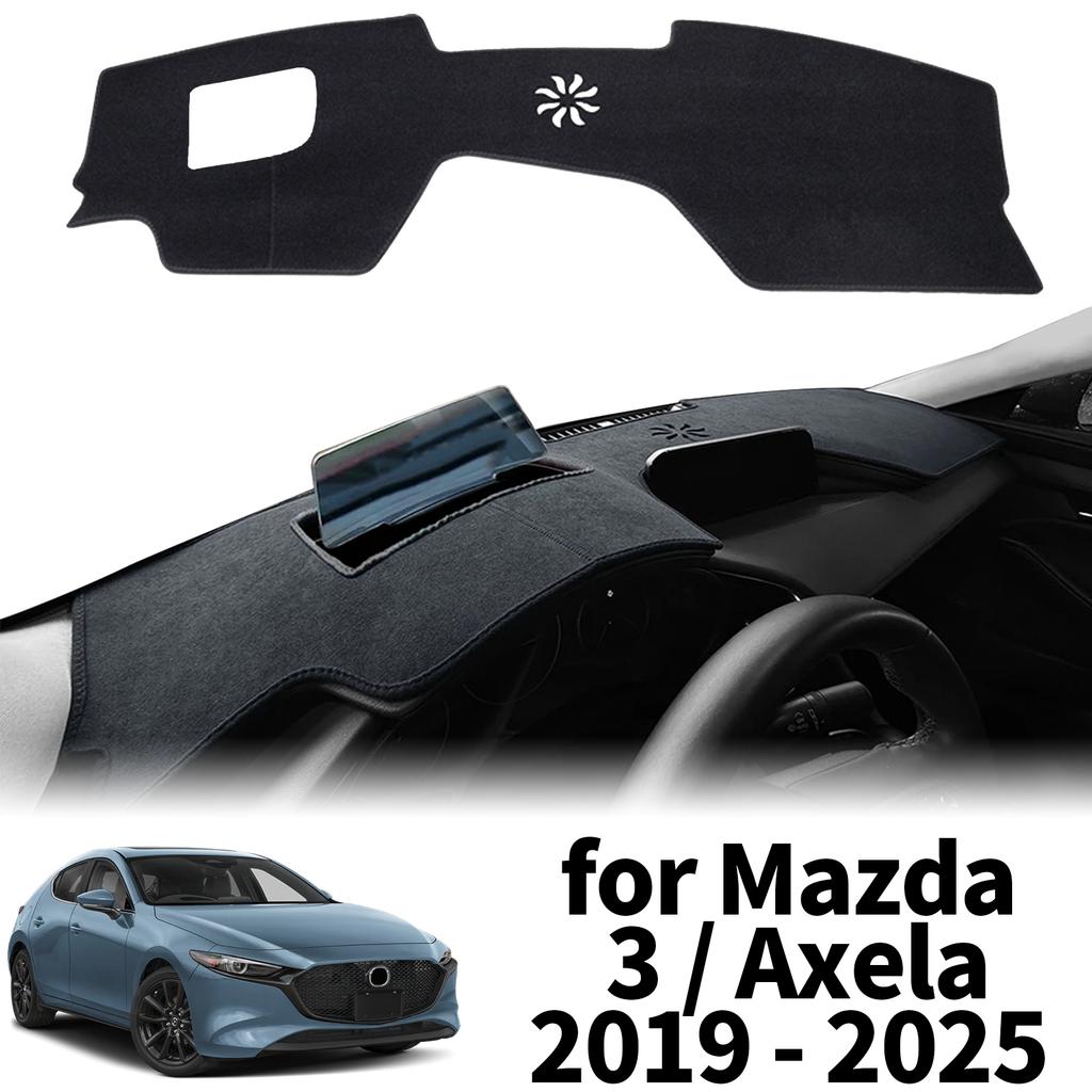 Tapis de protection pour tableau de bord de voiture, adapté à Mazda 3 Axela BP 2019 2020 2021-2025, accessoires de pare-soleil